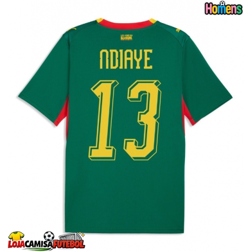 Camisa de Futebol Senegal Iliman Ndiaye #13 Equipamento Secundário Mundo 2026 Manga Curta